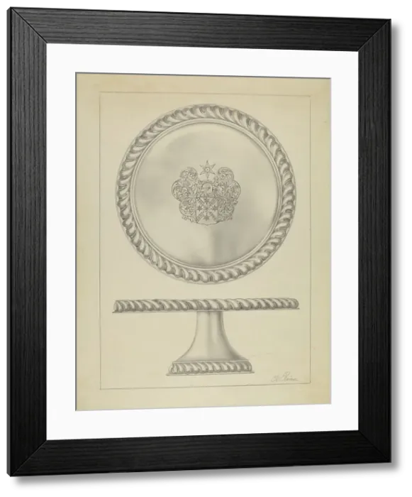 Framed Print : Silver Tazza, c. 1936. Creator: Horace Reina Framed Print : Silver Tazza, c. 1936. Creator: Horace Reina
