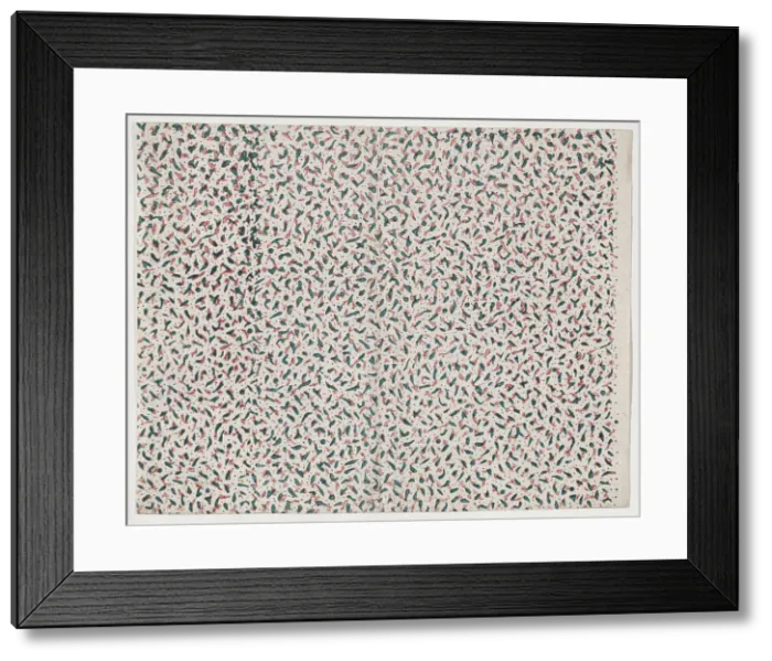 Framed Print : Sheet with overall abstract pattern, 19th century. Creator: Anon Framed Print : Sheet with overall abstract pattern, 19th century. Creator: Anon