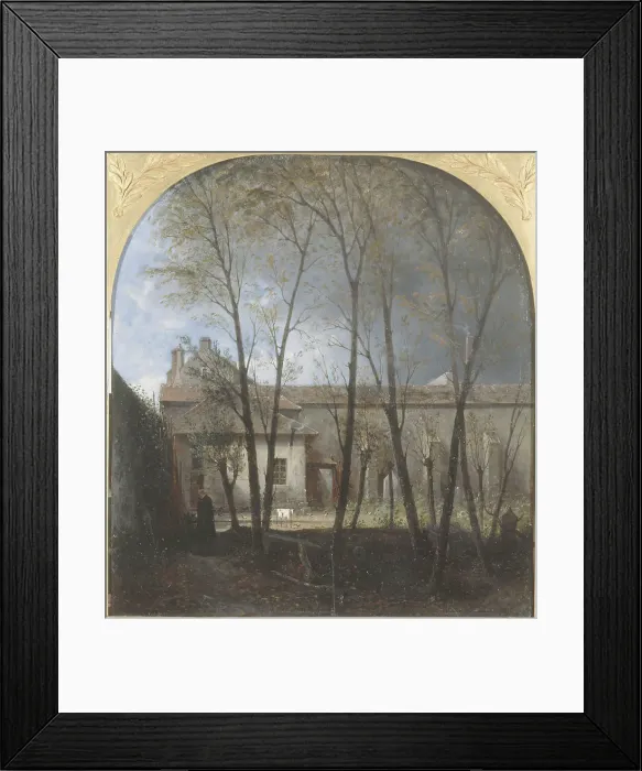 Framed Print : Sainte-Marguerite Cemetery; presumed location of the tomb of Louis XVII, 1856. Creator: Auguste Jacques Regnier Framed Print : Sainte-Marguerite Cemetery; presumed location of the tomb of Louis XVII, 1856. Creator: Auguste Jacques Regnier