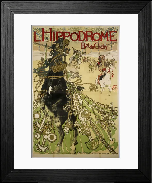 Framed Print : Hippodrome, 1900. Creator: Orazi, Manuel (1860-1934) Framed Print : Hippodrome, 1900. Creator: Orazi, Manuel (1860-1934)