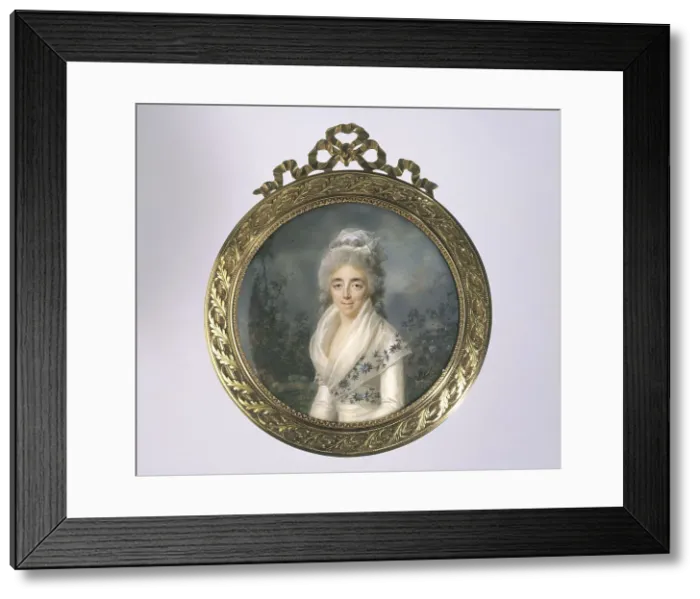 Framed Print : Portrait of a mature woman, c1790. Creator: Lie Louis Perin-Salbreux Framed Print : Portrait of a mature woman, c1790. Creator: Lie Louis Perin-Salbreux