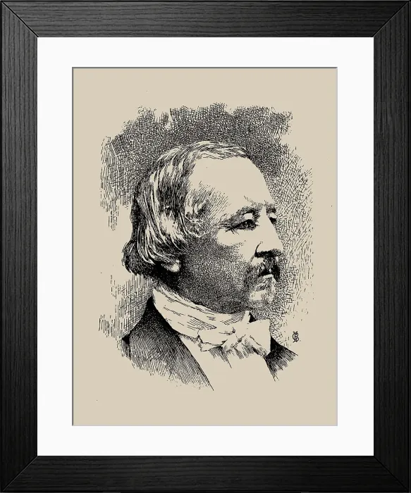 Framed Print : Portrait of the author Zacharias Topelius (1818-1898). Creator: Anonymous Framed Print : Portrait of the author Zacharias Topelius (1818-1898). Creator: Anonymous