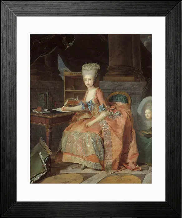 Framed Print : Portrait thought to be Marie-Therese of Savoy, Countess of Artois, c1776. Creator: Lie Louis Perin-Salbreux Framed Print : Portrait thought to be Marie-Therese of Savoy, Countess of Artois, c1776. Creator: Lie Louis Perin-Salbreux