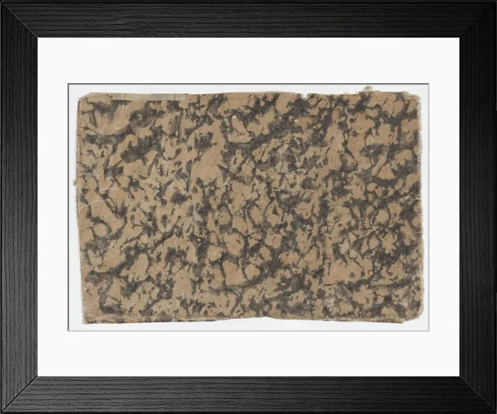 Framed Print : Sheet with overall splotchy pattern, 19th century. Creator: Anon Framed Print : Sheet with overall splotchy pattern, 19th century. Creator: Anon