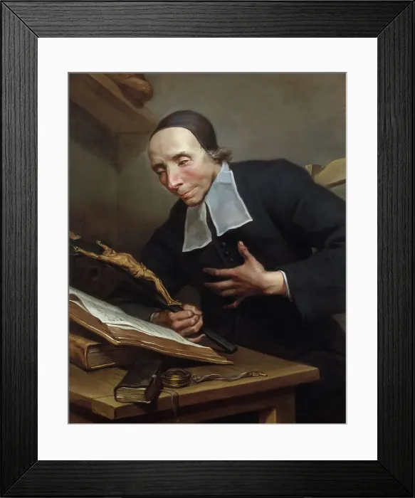 Framed Print : Father Tournus (1672-1733) in prayer, c1725. Creator: Jean Restout Framed Print : Father Tournus (1672-1733) in prayer, c1725. Creator: Jean Restout