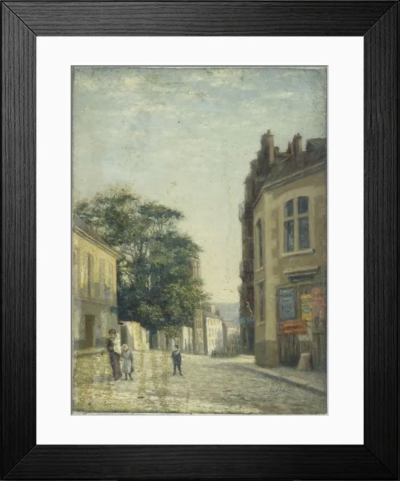 Framed Print : Rue Lhomond, opposite Rue Vauquelin, c1900. Creator: Paul Martelliere Framed Print : Rue Lhomond, opposite Rue Vauquelin, c1900. Creator: Paul Martelliere