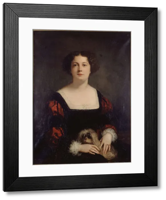 Framed Print : Portrait of Apollonie Sabatier (1822-1889), known as the president, c1850. Creator: Gustave Ricard. Portrait of Apollonie Sabatier (1822-1889), known as the president, c1850. Creator: Gustave Ricard Framed Print : Portrait of Apollonie Sabatier (1822-1889), known as the president, c1850. Creator: Gustave Ricard. Portrait of Apollonie Sabatier (1822-1889), known as the president, c1850. Creator: Gustave Ricard