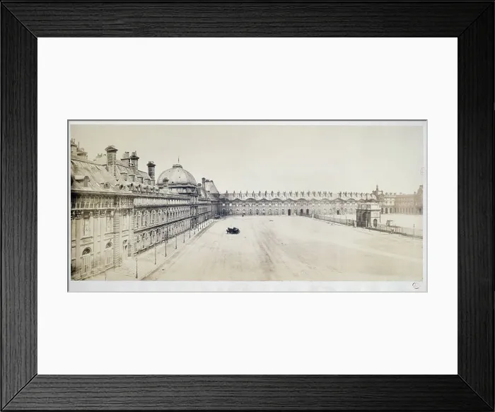 Framed Print : Courtyard of the Tuileries Palace, 1st arrondissement, Paris, 1868. Creator: Frederic Martens Framed Print : Courtyard of the Tuileries Palace, 1st arrondissement, Paris, 1868. Creator: Frederic Martens
