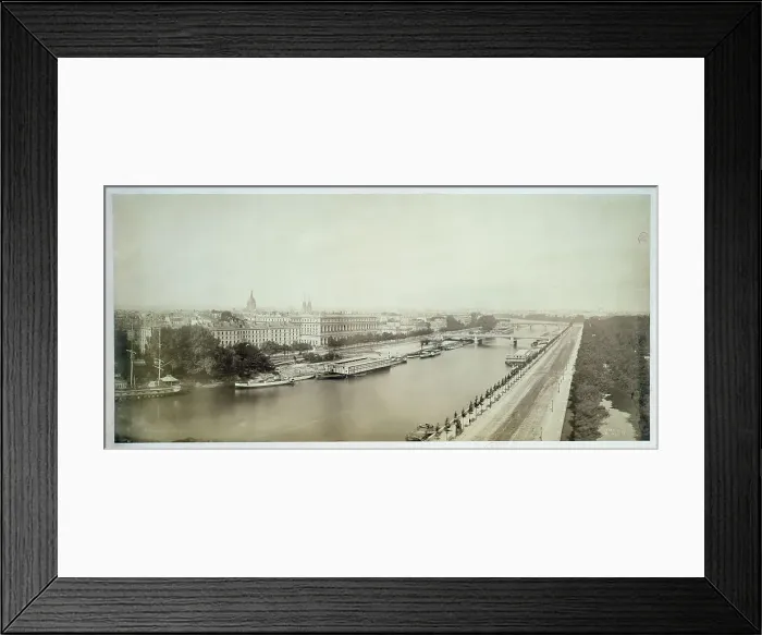 Framed Print : Panorama of the Quai d'Orsay, 7th arrondissement, Paris, between 1845 and 1885. Creator: Frederic Martens Framed Print : Panorama of the Quai d'Orsay, 7th arrondissement, Paris, between 1845 and 1885. Creator: Frederic Martens
