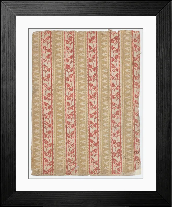 Framed Print : Sheet with five borders with abstract and floral designs, 19th century. Creator: Anon Framed Print : Sheet with five borders with abstract and floral designs, 19th century. Creator: Anon