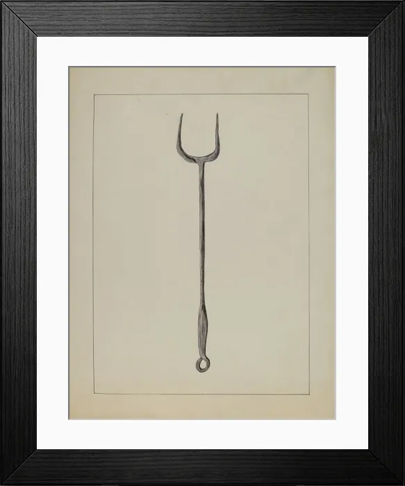 Framed Print : Fork, 1935 / 1942. Creator: Benjamin Resnick
