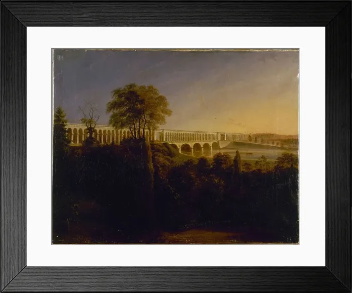 Framed Print : Point-du-Jour Bridge, in Auteuil, between 1795 and 1881. Creator: Francois-Edme Ricois Framed Print : Point-du-Jour Bridge, in Auteuil, between 1795 and 1881. Creator: Francois-Edme Ricois