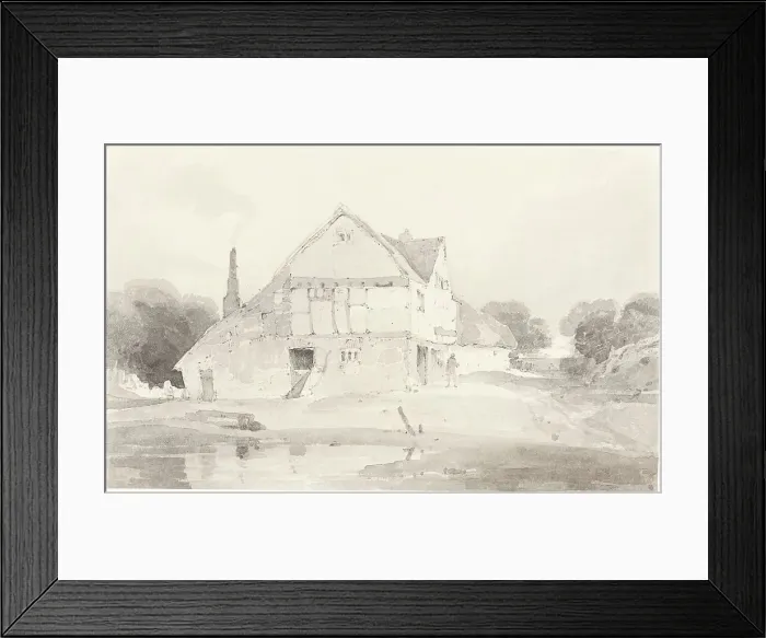 Framed Print : A Cottage at Dorking in Surrey, c. 1800 / 1801. Creator: John Sell Cotman Framed Print : A Cottage at Dorking in Surrey, c. 1800 / 1801. Creator: John Sell Cotman