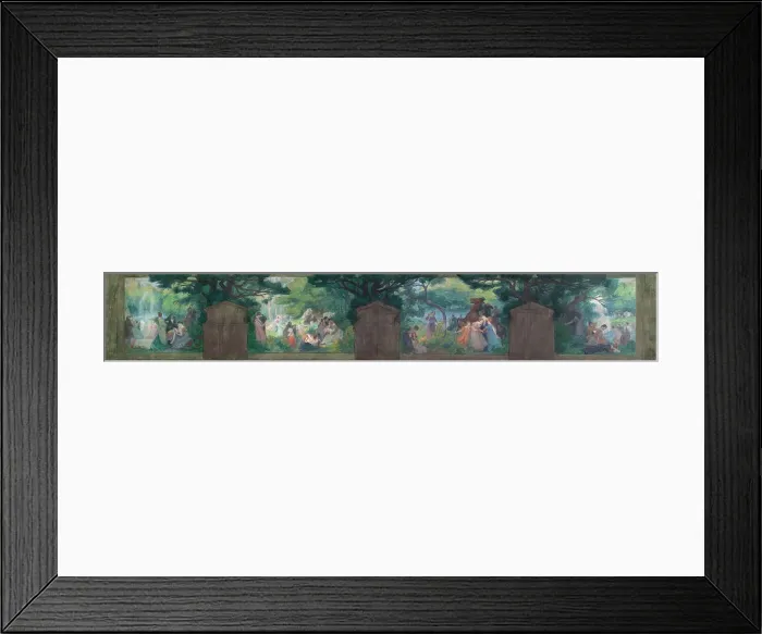 Framed Print : Sketch for the town hall of the 11th arrondissement: Peace and Joy, c1898. Creator: Victor Emile Prouve Framed Print : Sketch for the town hall of the 11th arrondissement: Peace and Joy, c1898. Creator: Victor Emile Prouve