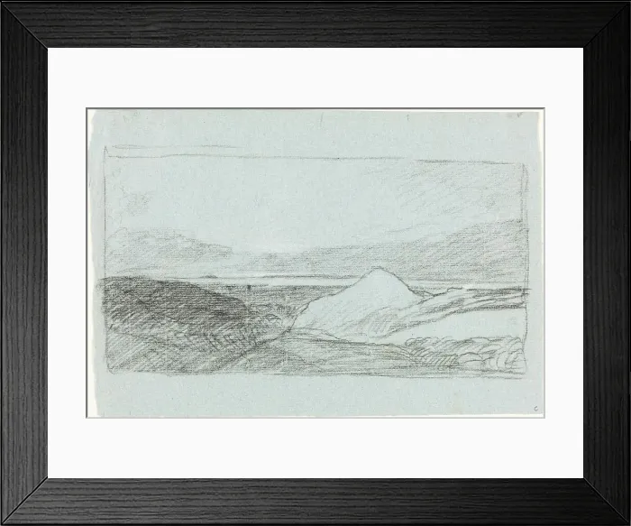 Framed Print : Landscape with Hills and Water. Creator: John Sell Cotman Framed Print : Landscape with Hills and Water. Creator: John Sell Cotman