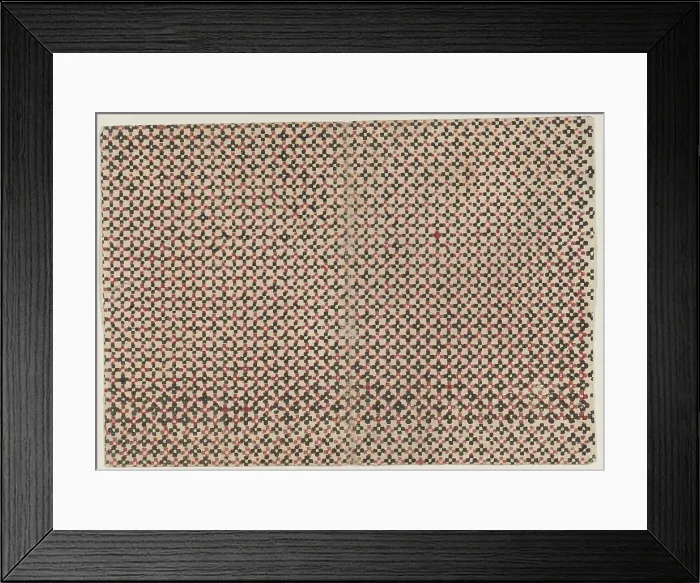 Framed Print : Sheet with overall geometric pattern, 19th century. Creator: Anon Framed Print : Sheet with overall geometric pattern, 19th century. Creator: Anon