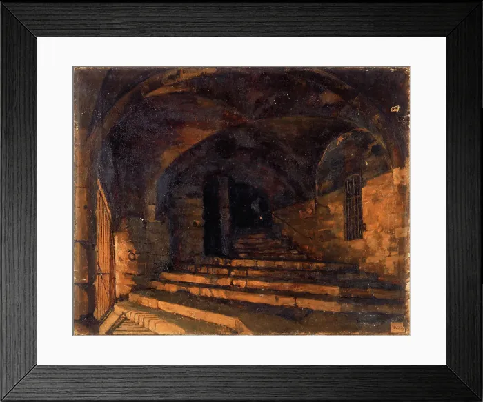 Framed Print : Vaults of the Hotel-Dieu, 11–1876. Creator: Gabrielle Masson Framed Print : Vaults of the Hotel-Dieu, 11–1876. Creator: Gabrielle Masson