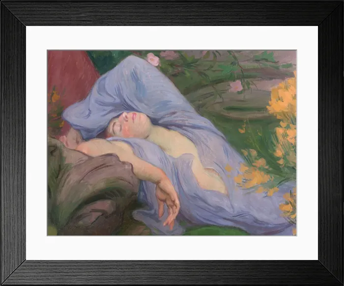 Framed Print : Stay of peace and joy: meditation, 1899. Creator: Victor Emile Prouve Framed Print : Stay of peace and joy: meditation, 1899. Creator: Victor Emile Prouve