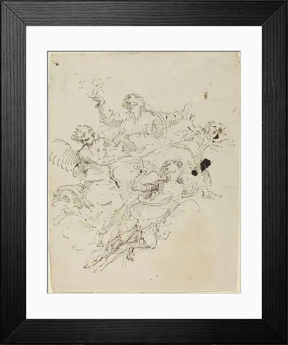 Framed Print : The Ascension of the Virgin. Creator: Donato Creti Framed Print : The Ascension of the Virgin. Creator: Donato Creti
