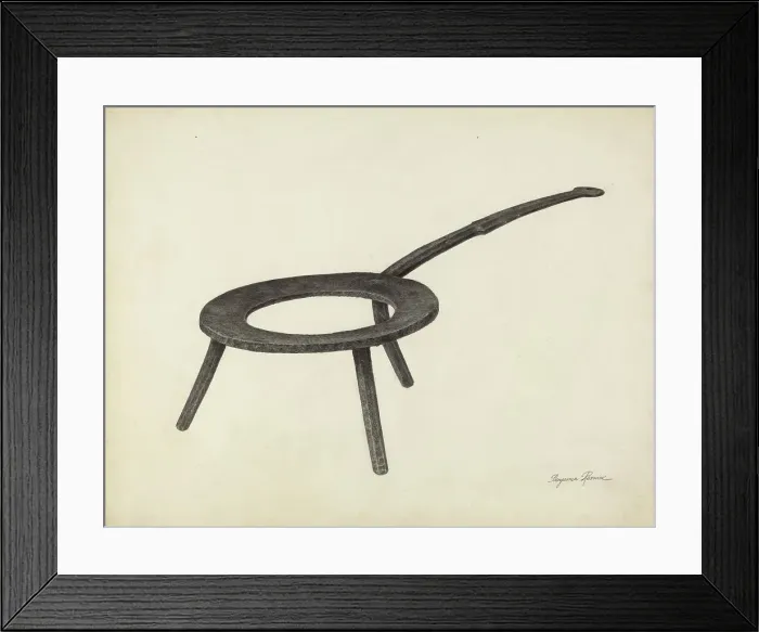 Framed Print : Pot Trivet, c. 1939. Creator: Benjamin Resnick