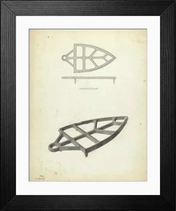 Framed Print : Trivet, c. 1938. Creator: Benjamin Resnick Framed Print : Trivet, c. 1938. Creator: Benjamin Resnick