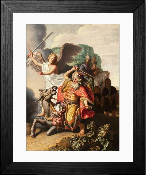 Framed Print : The Prophet Balaam's donkey, 1626. Creator: Rembrandt Harmensz van Rijn Framed Print : The Prophet Balaam's donkey, 1626. Creator: Rembrandt Harmensz van Rijn