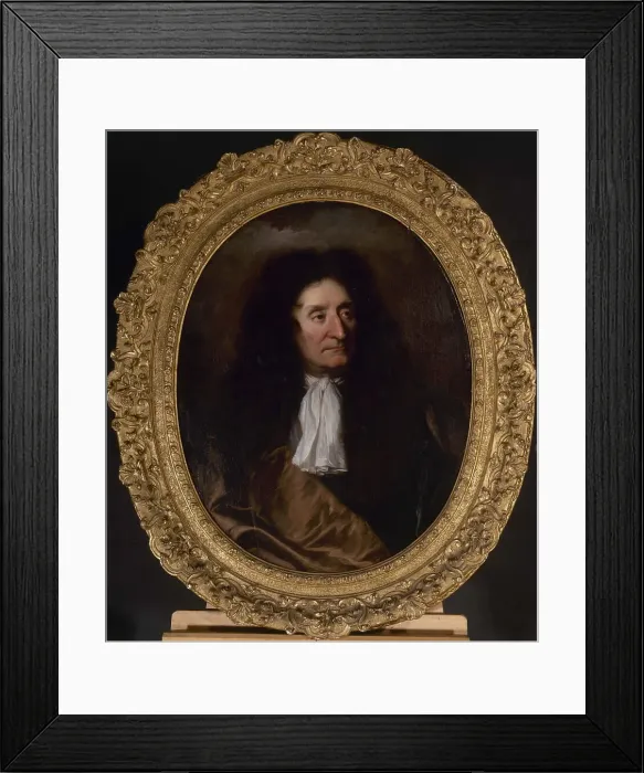 Framed Print : Portrait of Jean de La Fontaine (1621-1695), poet, c1680. Creator: Hyacinthe Rigaud Framed Print : Portrait of Jean de La Fontaine (1621-1695), poet, c1680. Creator: Hyacinthe Rigaud