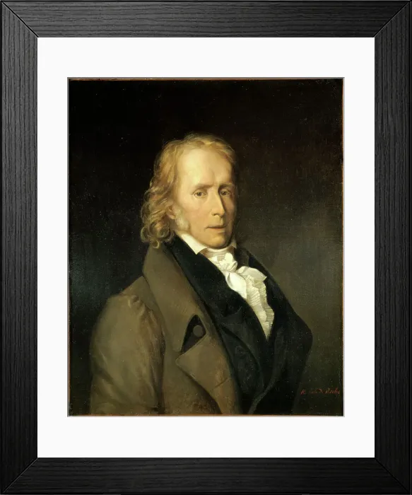 Framed Print : Portrait of Benjamin Constant (1767-1830), writer and politician, c1820. Creator: Hercule de Roche