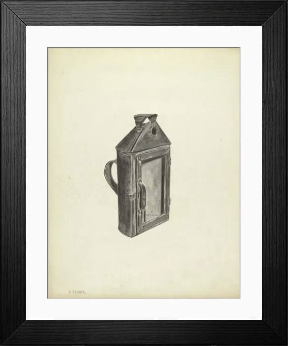 Framed Print : Lantern, c. 1939. Creator: Benjamin Resnick Framed Print : Lantern, c. 1939. Creator: Benjamin Resnick