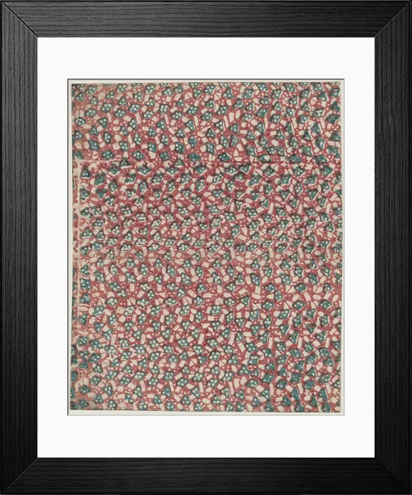 Framed Print : Sheet with overall abstract pattern, 19th century. Creator: Anon Framed Print : Sheet with overall abstract pattern, 19th century. Creator: Anon