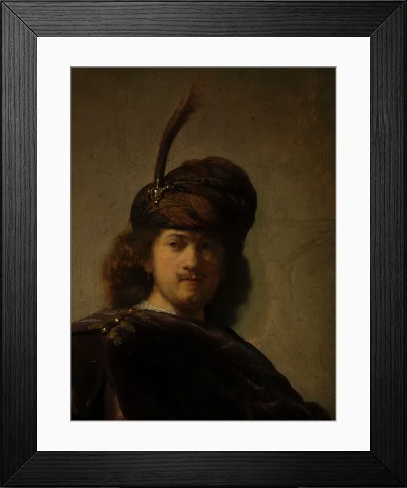 Framed Print : Portrait of the artist in oriental costume, c1631. Creator: Rembrandt Harmensz van Rijn Framed Print : Portrait of the artist in oriental costume, c1631. Creator: Rembrandt Harmensz van Rijn