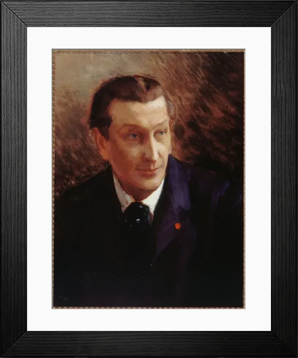 Framed Print : Portrait of Francois Coppee (1842-1908), playwright and poet, c1900. Creator: Georges Antoine Rochegrosse Framed Print : Portrait of Francois Coppee (1842-1908), playwright and poet, c1900. Creator: Georges Antoine Rochegrosse