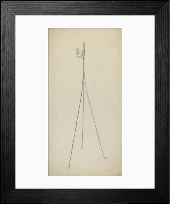 Framed Print : Candle Holder, c. 1939. Creator: Benjamin Resnick Framed Print : Candle Holder, c. 1939. Creator: Benjamin Resnick