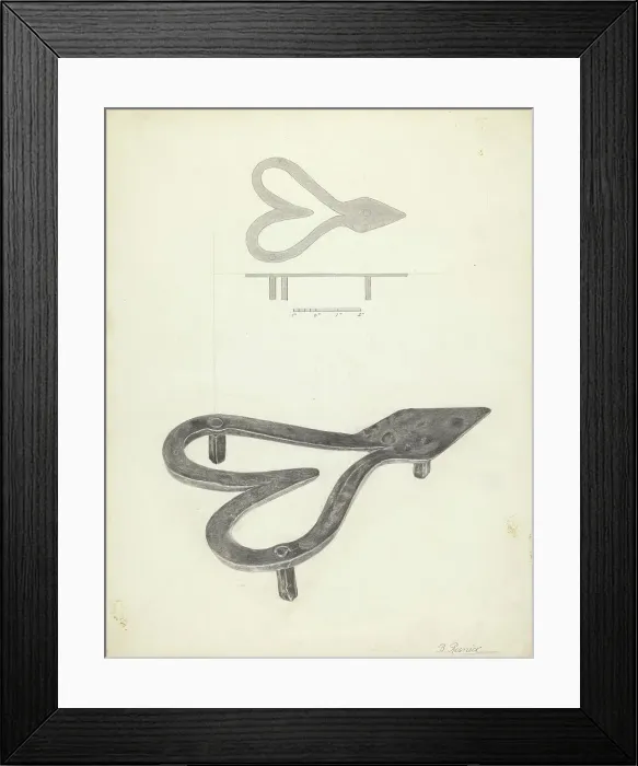Framed Print : Flatiron Holder, c. 1939. Creator: Benjamin Resnick Framed Print : Flatiron Holder, c. 1939. Creator: Benjamin Resnick