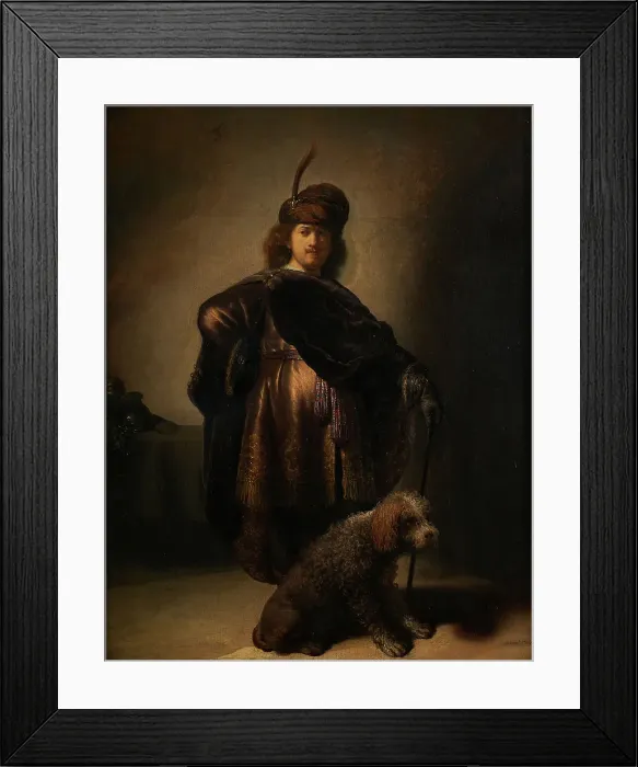 Framed Print : Portrait of the artist in oriental costume, c1631. Creator: Rembrandt Harmensz van Rijn Framed Print : Portrait of the artist in oriental costume, c1631. Creator: Rembrandt Harmensz van Rijn