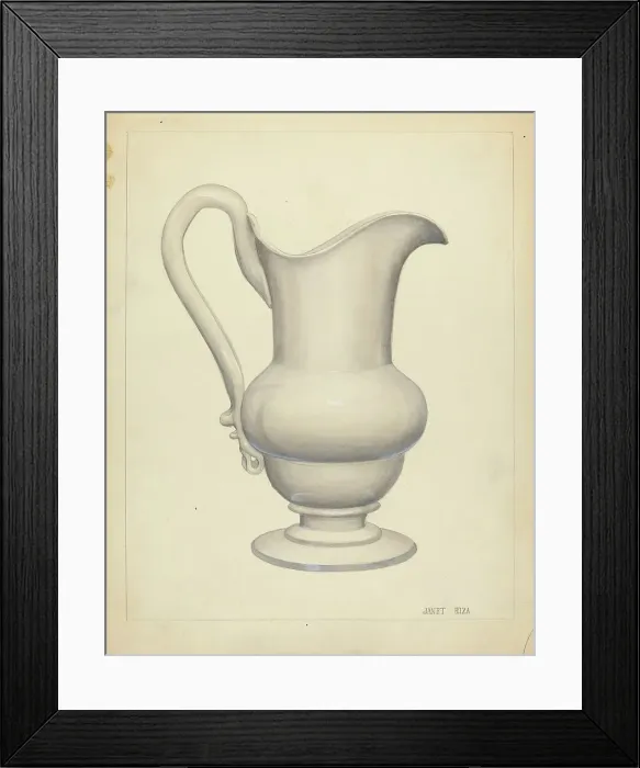 Framed Print : Pitcher, c. 1940. Creator: Janet Riza Framed Print : Pitcher, c. 1940. Creator: Janet Riza