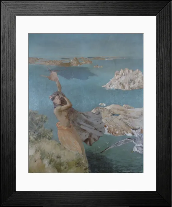 Framed Print : Sapho, 1894. Creator: Ernest Cornelis Ary Renan Framed Print : Sapho, 1894. Creator: Ernest Cornelis Ary Renan