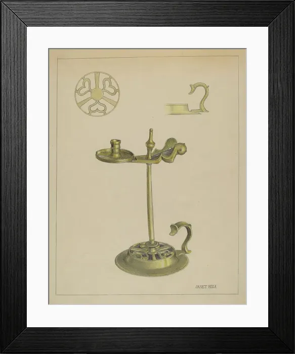 Framed Print : Taper Jack, c. 1936. Creator: Janet Riza Framed Print : Taper Jack, c. 1936. Creator: Janet Riza