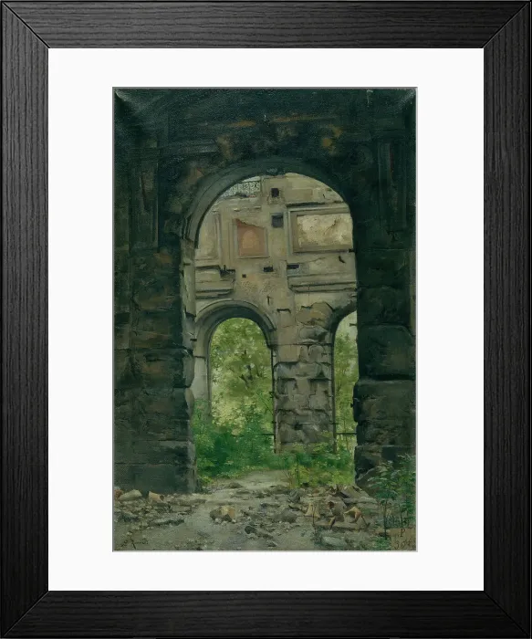 Framed Print : Interior view of ruins of the former Court of Auditors, Quai d'Orsay, c1888. Creator: Georges Rouard Framed Print : Interior view of ruins of the former Court of Auditors, Quai d'Orsay, c1888. Creator: Georges Rouard