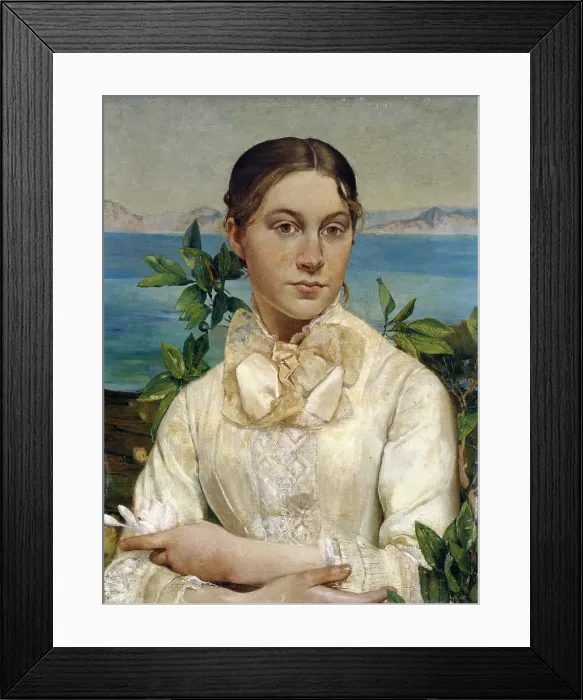 Framed Print : Portrait of Noemi Renan at seventeen, c1879. Creator: Ernest Cornelis Ary Renan Framed Print : Portrait of Noemi Renan at seventeen, c1879. Creator: Ernest Cornelis Ary Renan