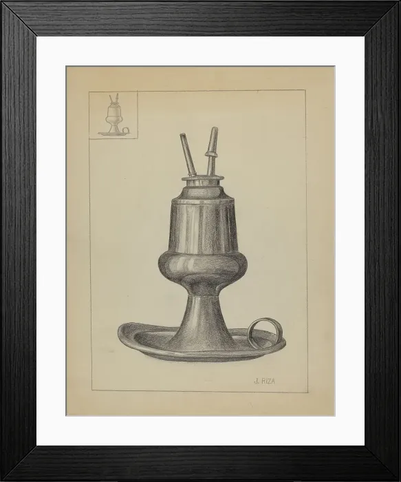 Framed Print : Lamp, 1935 / 1942. Creator: Janet Riza Framed Print : Lamp, 1935 / 1942. Creator: Janet Riza