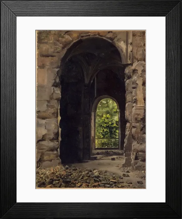 Framed Print : Interior view of ruins of the old Court of Auditors, Quai d'Orsay, 1888. Creator: Georges Rouard Framed Print : Interior view of ruins of the old Court of Auditors, Quai d'Orsay, 1888. Creator: Georges Rouard