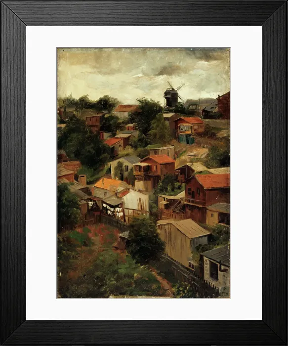 Framed Print : Maquis in Montmartre seen from rue Caulaincourt in 1903. Creator: Lazar Meyer Framed Print : Maquis in Montmartre seen from rue Caulaincourt in 1903. Creator: Lazar Meyer