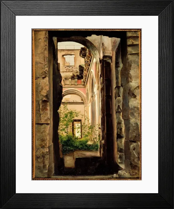 Framed Print : Interior view of ruins of the old Court of Auditors, Quai d'Orsay, c1888. Creator: Georges Rouard Framed Print : Interior view of ruins of the old Court of Auditors, Quai d'Orsay, c1888. Creator: Georges Rouard