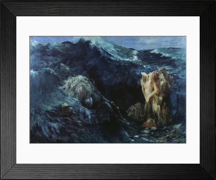 Framed Print : Charybdis and Scylla, 1894. Creator: Ernest Cornelis Ary Renan Framed Print : Charybdis and Scylla, 1894. Creator: Ernest Cornelis Ary Renan