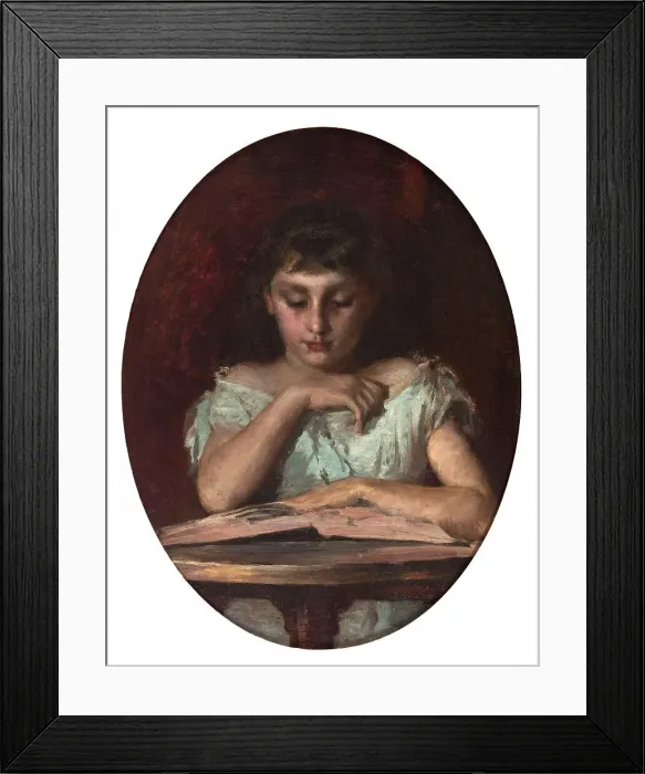 Framed Print : Portrait of Mademoiselle de Montfort, c1890. Creator: Emile Renard Framed Print : Portrait of Mademoiselle de Montfort, c1890. Creator: Emile Renard