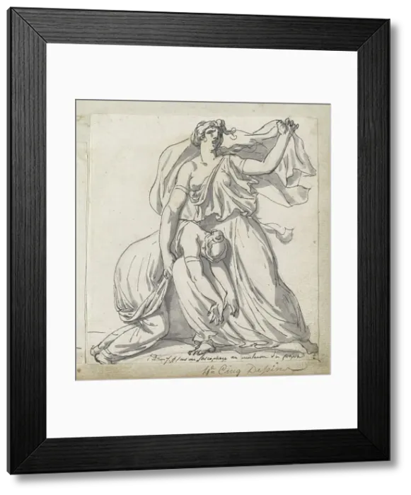 Framed Print : Niobe and Her Daughter, 1775 / 80. Creator: Jacques-Louis David Framed Print : Niobe and Her Daughter, 1775 / 80. Creator: Jacques-Louis David