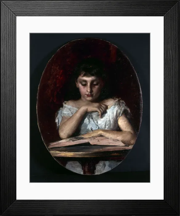 Framed Print : Portrait of Mademoiselle de Montfort, c1890. Creator: Emile Renard Framed Print : Portrait of Mademoiselle de Montfort, c1890. Creator: Emile Renard
