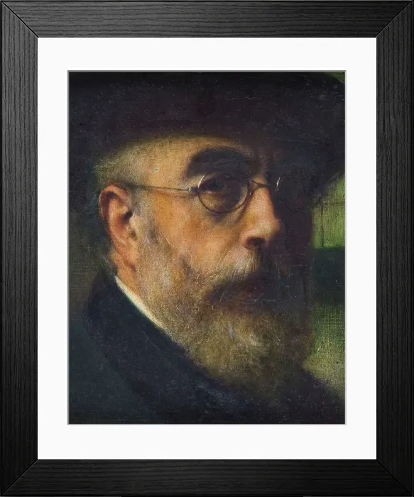 Framed Print : Self-portrait, 1906. Creator: Emile Renard Framed Print : Self-portrait, 1906. Creator: Emile Renard
