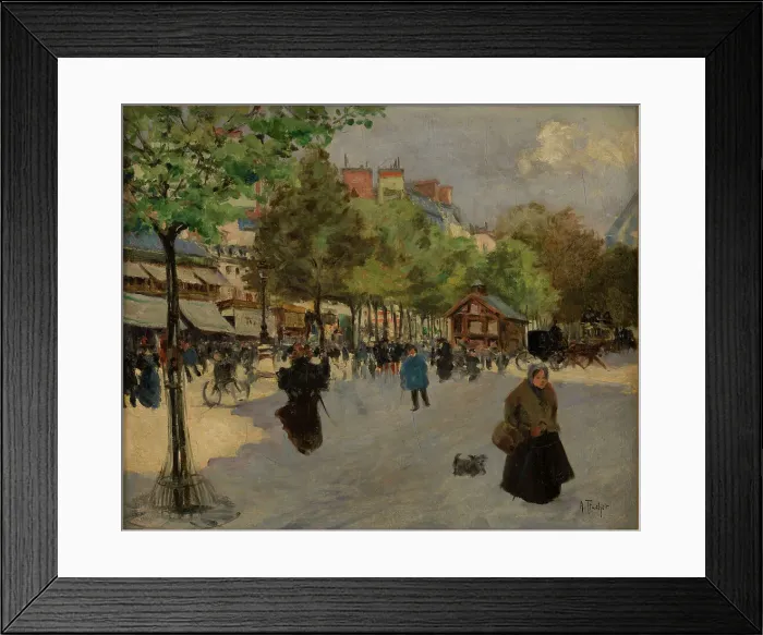 Framed Print : Le boulevard de Clichy, c1895. Creator: Louis Abel-Truchet Framed Print : Le boulevard de Clichy, c1895. Creator: Louis Abel-Truchet
